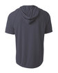 A4 Men's Cooling Performance Hooded T-shirt graphite ModelBack