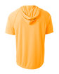 A4 Men's Cooling Performance Hooded T-shirt safety orange ModelBack