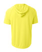 A4 Men's Cooling Performance Hooded T-shirt safety yellow ModelBack