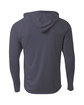 A4 Men's Cooling Performance Long-Sleeve Hooded T-shirt graphite ModelBack