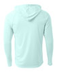 A4 Men's Cooling Performance Long-Sleeve Hooded T-shirt pastel mint ModelBack