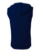 A4 Men's Cooling Performance Sleeveless Hooded T-shirt navy ModelBack