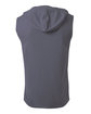 A4 Men's Cooling Performance Sleeveless Hooded T-shirt graphite ModelBack