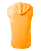 A4 Men's Cooling Performance Sleeveless Hooded T-shirt safety orange ModelBack