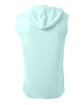A4 Men's Cooling Performance Sleeveless Hooded T-shirt pastel mint ModelBack