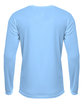 A4 Men's Sprint Long Sleeve T-Shirt LIGHT BLUE ModelBack
