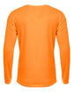 A4 Men's Sprint Long Sleeve T-Shirt safety orange ModelBack