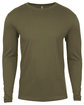 Next Level Apparel Men's Cotton Long-Sleeve Crew MILITARY GREEN OFFront