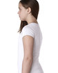 Next Level Apparel Youth Girls’ Princess T-Shirt WHITE ModelSide