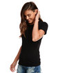 Next Level Apparel Ladies' Boyfriend T-Shirt BLACK ModelSide