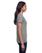 Next Level Apparel Ladies' Eco Performance T-Shirt drk heather gray ModelSide