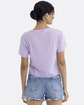 Next Level Apparel Ladies' Festival Cali Crop T-Shirt lavender ModelBack