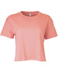 Next Level Apparel Ladies' Festival Cali Crop T-Shirt desert pink FlatFront