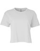 Next Level Apparel Ladies' Festival Cali Crop T-Shirt white OFFront