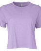 Next Level Apparel Ladies' Festival Cali Crop T-Shirt lavender OFFront