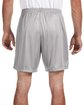 A4 Adult 7" Inseam Cooling Performance Shorts SILVER ModelBack