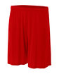 A4 Adult 7" Inseam Cooling Performance Shorts scarlet OFFront
