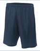 A4 Adult Tricot Mesh Short navy OFFront
