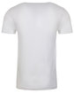 Next Level Apparel Unisex CVC Crewneck T-Shirt WHITE FlatBack