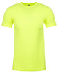 Next Level Apparel Unisex CVC Crewneck T-Shirt NEON YELLOW FlatFront