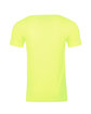 Next Level Apparel Unisex CVC Crewneck T-Shirt neon yellow OFBack
