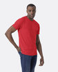 Next Level Apparel Unisex CVC Crewneck T-Shirt red ModelSide