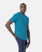 Next Level Apparel Unisex CVC Crewneck T-Shirt turquoise ModelSide