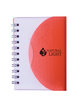 Prime Line Spiral Curve Notebook translucent red DecoFront