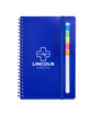 Prime Line Semester Spiral Notebook With Sticky Flags reflex blue DecoFront