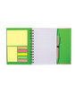 Prime Line Recycled Magnetic Journalbook lime green ModelSide