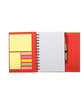 Prime Line Recycled Magnetic Journalbook red ModelSide