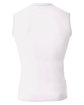 A4 Youth Sleeveless Compression Muscle T-Shirt white ModelBack