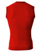 A4 Youth Sleeveless Compression Muscle T-Shirt scarlet ModelBack