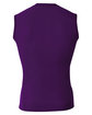 A4 Youth Sleeveless Compression Muscle T-Shirt purple ModelBack