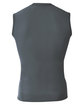 A4 Youth Sleeveless Compression Muscle T-Shirt graphite ModelBack