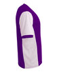 A4 Youth Premier Soccer Jersey purple/ white ModelSide
