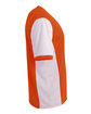 A4 Youth Premier Soccer Jersey orange/ white ModelSide