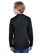 A4 Youth Long Sleeve Cooling Performance Crew Shirt BLACK ModelBack