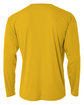 A4 Youth Long Sleeve Cooling Performance Crew Shirt gold ModelBack