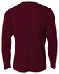 A4 Youth Long Sleeve Cooling Performance Crew Shirt MAROON ModelBack