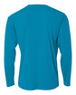 A4 Youth Long Sleeve Cooling Performance Crew Shirt ELECTRIC BLUE ModelBack