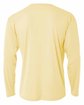 A4 Youth Long Sleeve Cooling Performance Crew Shirt light yellow ModelBack