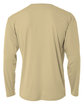 A4 Youth Long Sleeve Cooling Performance Crew Shirt sand ModelBack