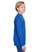 A4 Youth Long Sleeve Cooling Performance Crew Shirt ROYAL ModelSide
