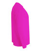 A4 Youth Long Sleeve Cooling Performance Crew Shirt FUCHSIA ModelSide