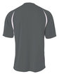 A4 Youth Cooling Performance Color Blocked T-Shirt graphite/ white ModelBack
