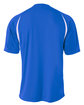 A4 Youth Cooling Performance Color Blocked T-Shirt royal/ white ModelBack