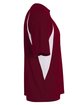 A4 Youth Cooling Performance Color Blocked T-Shirt maroon/ white ModelSide