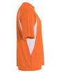 A4 Youth Cooling Performance Color Blocked T-Shirt orange/ white ModelSide