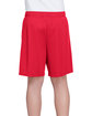 A4 Youth Cooling Performance Polyester Short scarlet ModelBack